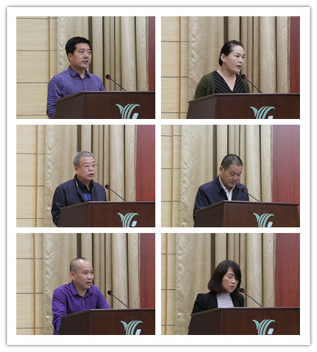 六位相关工作负责同志作招生就业工作总结及毕业生跟踪调查交流发言