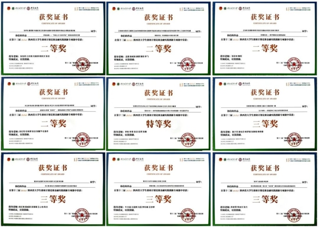 获奖证书