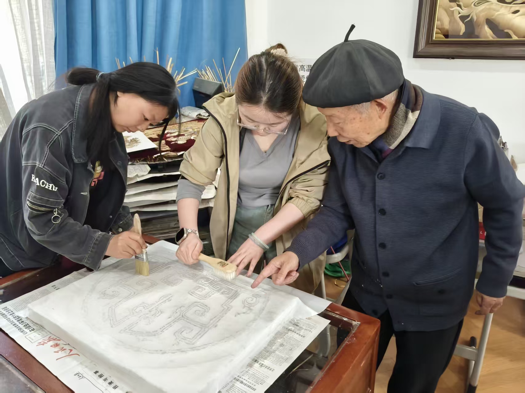 董守信大师师范现场 董守信大师师范现场