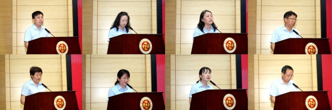 各组代表依次上台汇报研讨成果 各组代表依次上台汇报研讨成果