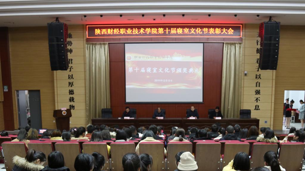 我院“第十届寝室文化节”圆满落幕 -陕西财经职业技术学院